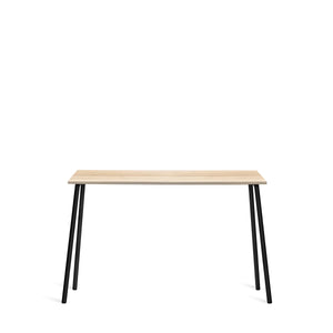 Emeco Run High Side Table - Wood table Emeco 62"/ 161 CM Black Powder Coated Frame Accoya (Outdoor Approved)