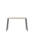 Emeco Run High Side Table - Wood table Emeco 62"/ 161 CM Black Powder Coated Frame Ash