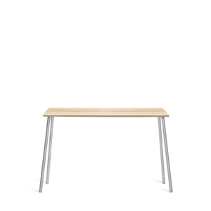 Emeco Run High Side Table - Wood table Emeco 62"/ 161 CM Clear Aluminum Frame Accoya (Outdoor Approved)