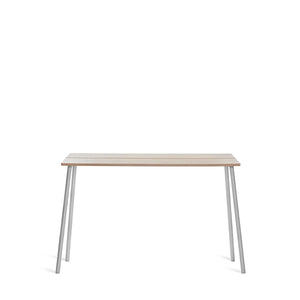 Emeco Run High Side Table - Wood table Emeco 62"/ 161 CM Clear Aluminum Frame Ash