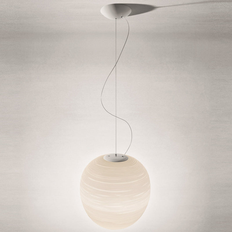 Rituals Suspension Lamp suspension lamps Foscarini Rituals XL - gold frame & white shade 