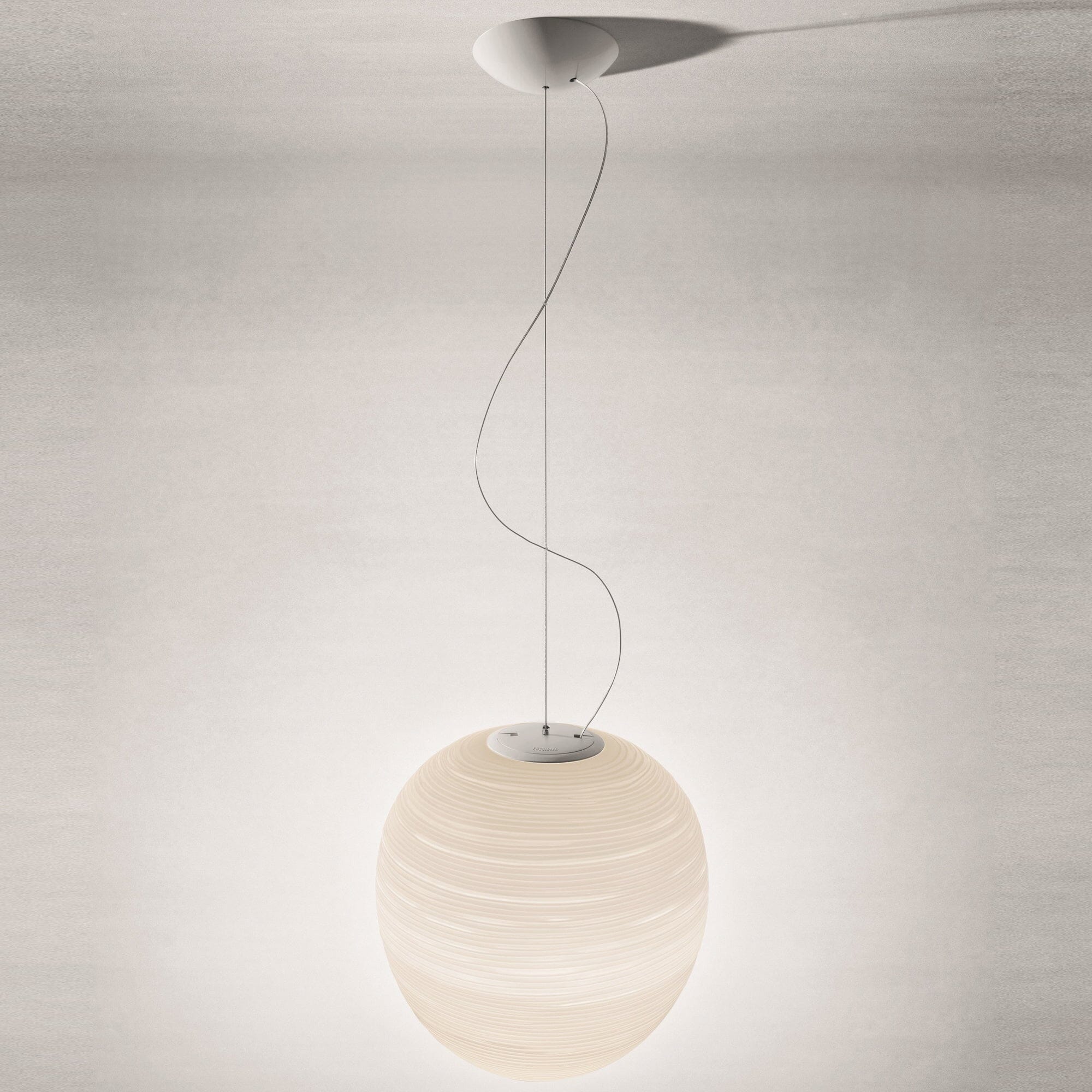 Rituals Suspension Lamp suspension lamps Foscarini Rituals XL - gold frame & white shade 