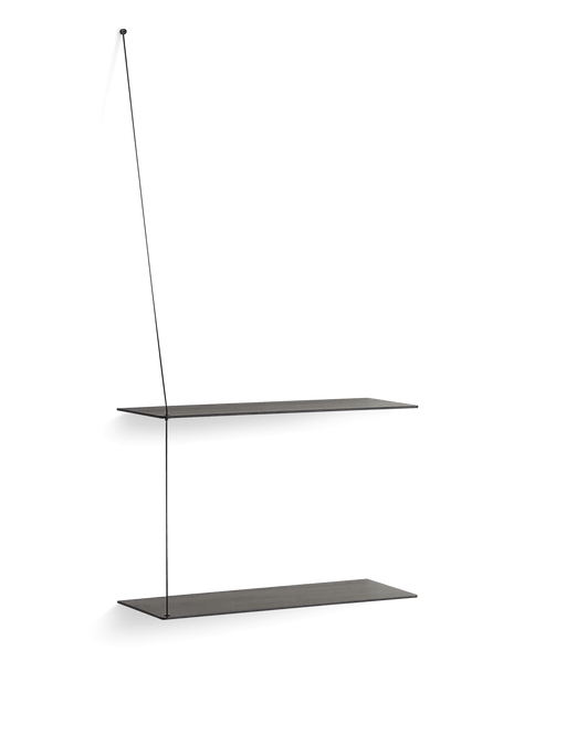 Stedge Shelf Shelves Woud Black Painted Oak 60 cm 
