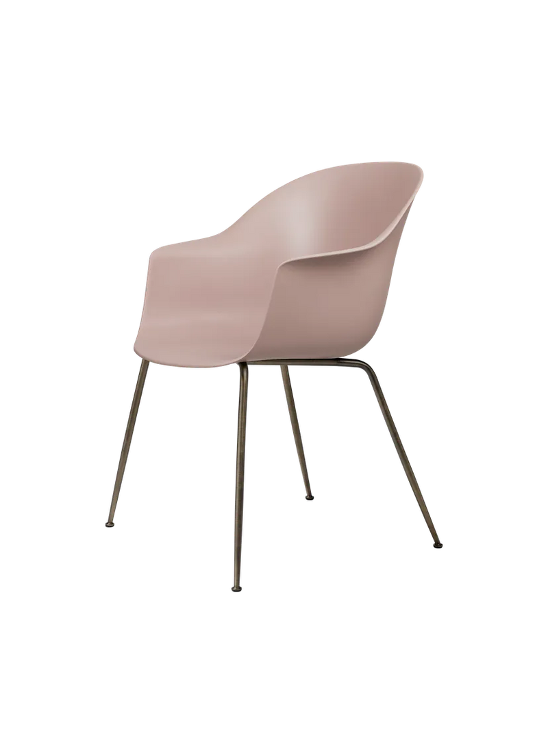 Bat Conic Base Dining Chair - Unupholstered
