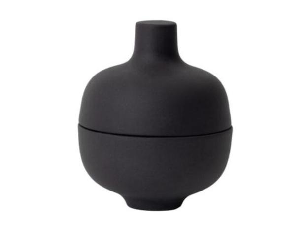 Sand Secrets - Small Bowl Bowl Design House Stockholm Black Clay 