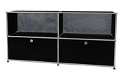 USM Haller Closed Storage Credenza C2A - With Perforated Inside upper Panels storage USM 