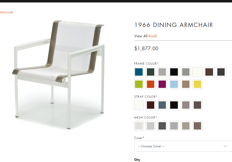 Schultz 1966 Dining Arm Chair Onyx Frame - Onyx Mesh