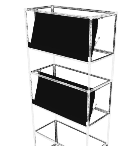 USM Haller Angled Shelf - Graphite Black