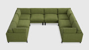 Silverlake U-Shaped Sectional Sofa Gus Modern Bastille Clover 