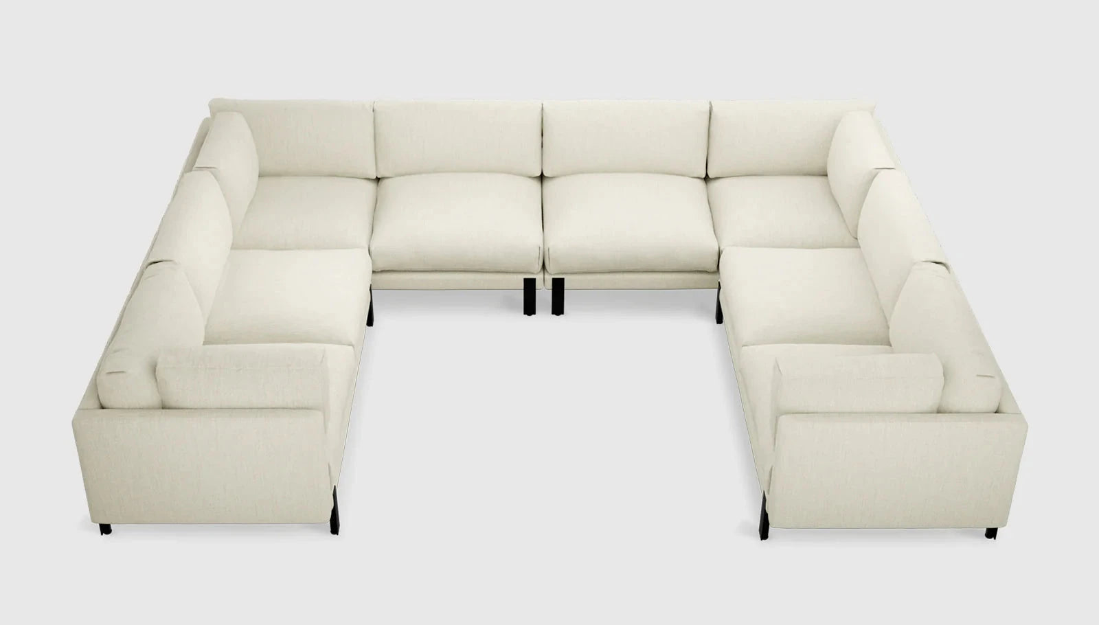 Silverlake U-Shaped Sectional Sofa Gus Modern Sutton Canvas 