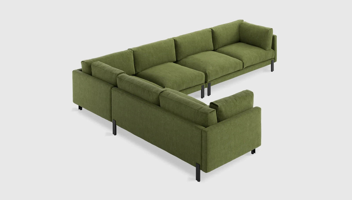 Silverlake XL Sectional Sofa Gus Modern Bastille Clover Left Facing 