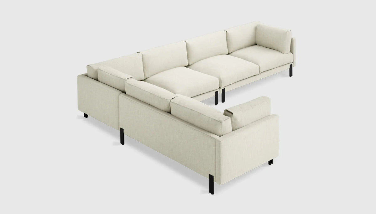 Silverlake XL Sectional Sofa Gus Modern Sutton Canvas Left Facing 