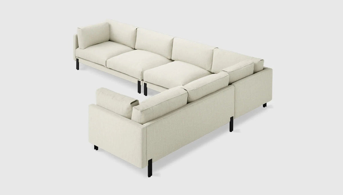 Silverlake XL Sectional Sofa Gus Modern Sutton Canvas Right Facing 