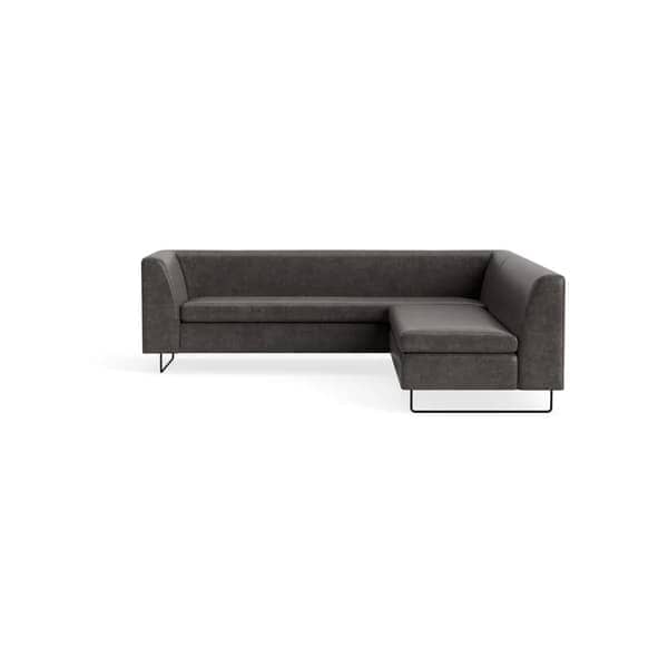 Bonnie and Clyde Sectional Sofa BluDot Slate Leather 
