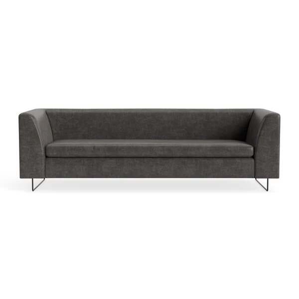 Bonnie 96" Sofa Sofa BluDot Slate Leather 