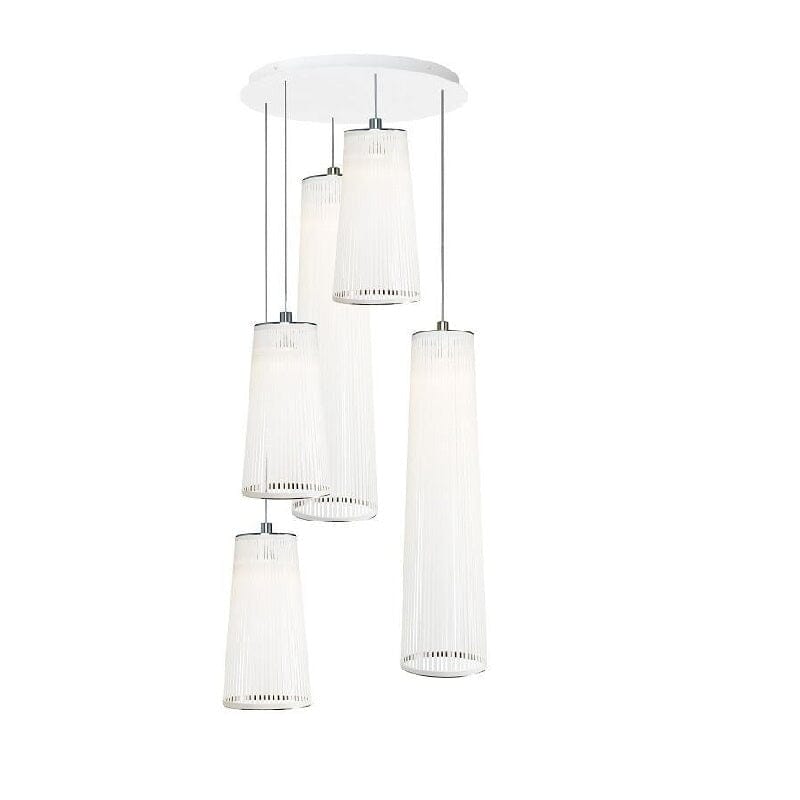 Solis Chandelier 5 Mixed Multi-Light Pendant hanging lamps Pablo 