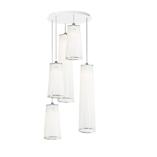 Solis Chandelier 5 Mixed Multi-Light Pendant hanging lamps Pablo 