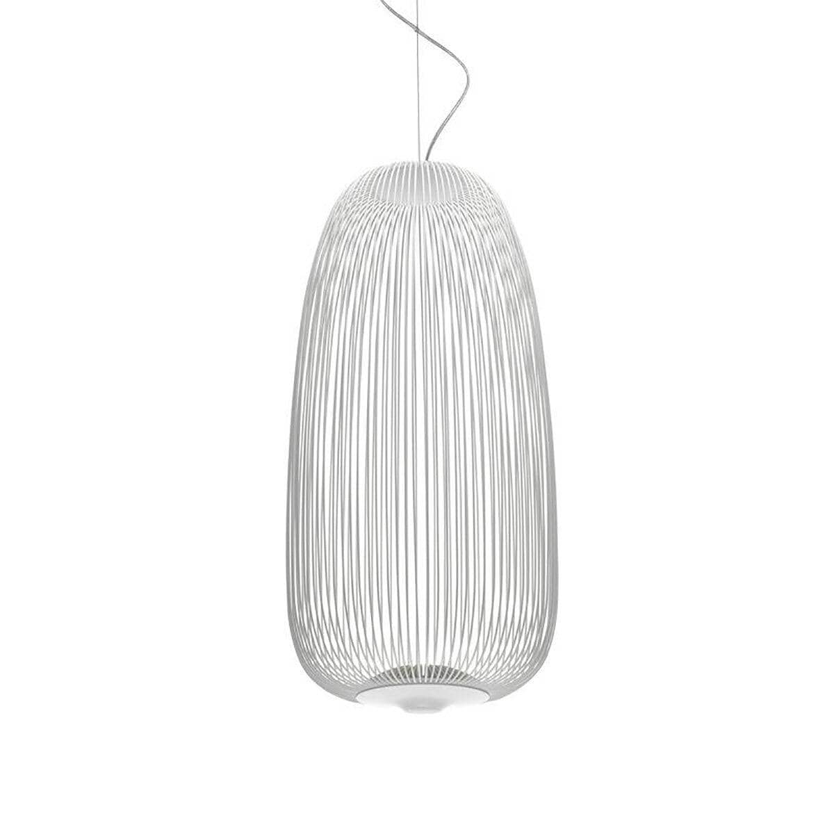 Spokes Led Suspension Lamp suspension lamps Foscarini Spokes 1 - white - 134" corde 