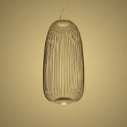 Spokes Led Suspension Lamp suspension lamps Foscarini Spokes 1 - gold - 134" cord 
