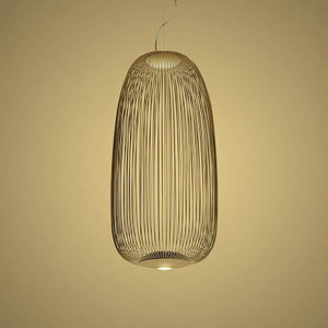 Spokes Led Suspension Lamp suspension lamps Foscarini Spokes 1 - gold - 134" cord 