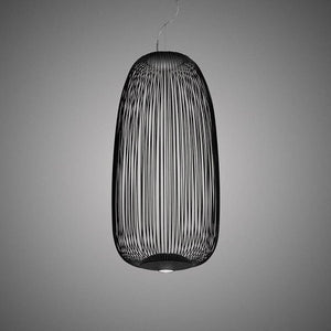Spokes Led Suspension Lamp suspension lamps Foscarini Spokes 1 - black - 134" cord 