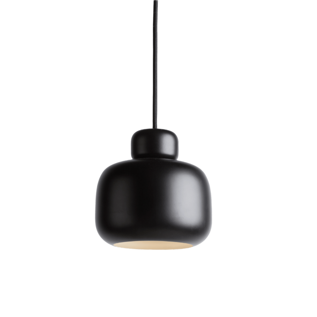 Stone Pendant Light hanging lamps Woud Black 