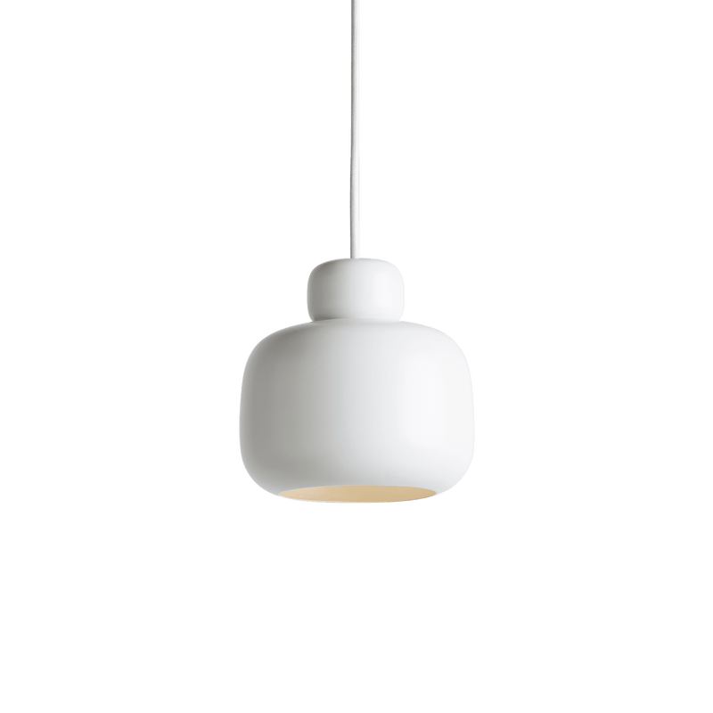 Stone Pendant Light hanging lamps Woud White 