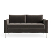 Paramount 66" Sofa Sofa BluDot Storm Velvet Stainless Steel 