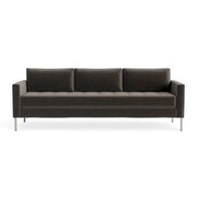 Paramount 95" Sofa Sofa BluDot Storm Velvet Stainless Steel 