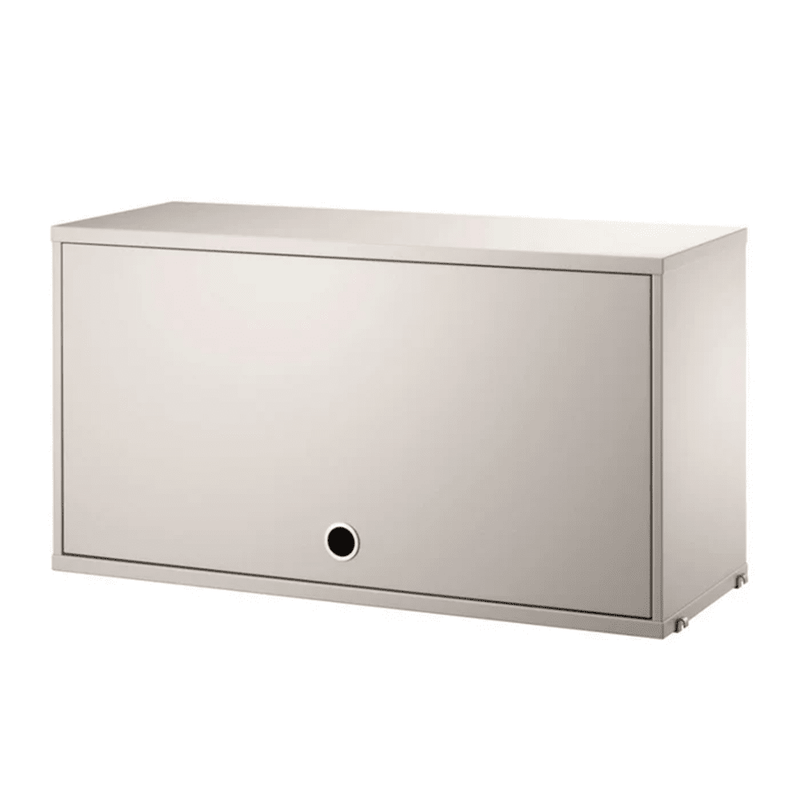 Cabinet with Flip Doors Cabinets String Furniture Large Beige 