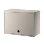 Cabinet with Flip Doors Cabinets String Furniture Small Beige 
