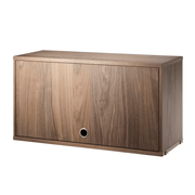 Cabinet with Flip Doors Cabinets String Furniture Large Walnut 