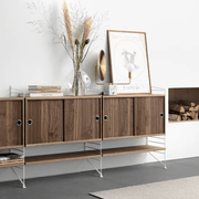 Cabinet with Sliding Doors Cabinets String Furniture 