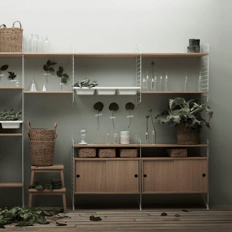 Cabinet with Sliding Doors Cabinets String Furniture 