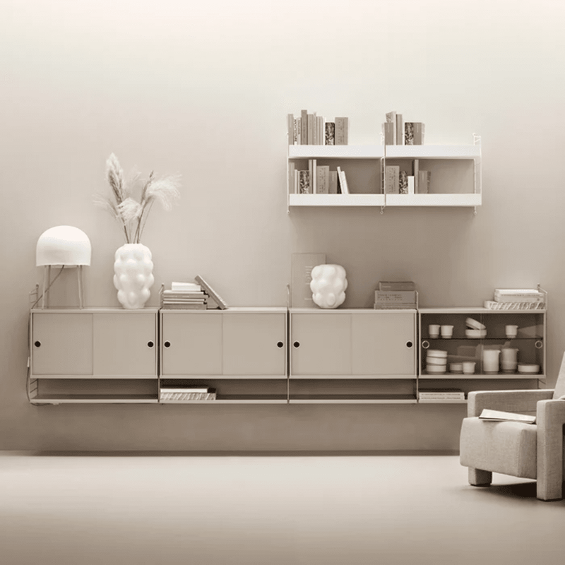 Cabinet with Sliding Doors Cabinets String Furniture 