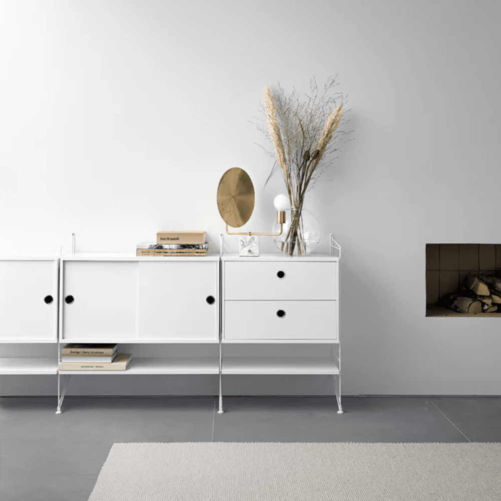 Cabinet with Sliding Doors Cabinets String Furniture 