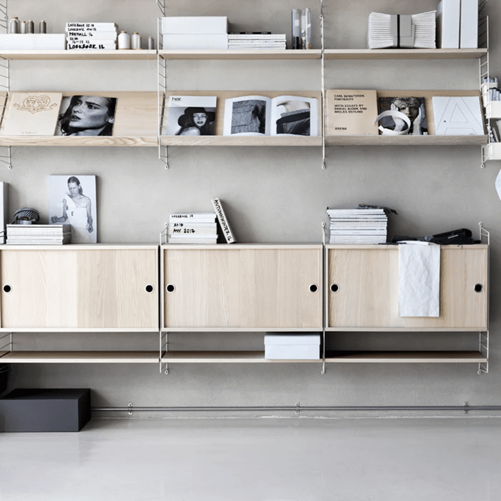 Cabinet with Sliding Doors Cabinets String Furniture 