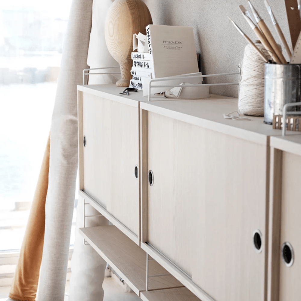 Cabinet with Sliding Doors Cabinets String Furniture 