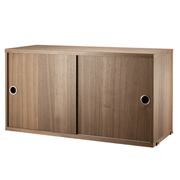 Cabinet with Sliding Doors Cabinets String Furniture Walnut 