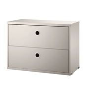 Chest with Drawers Cabinets String Furniture 22.8 Beige 