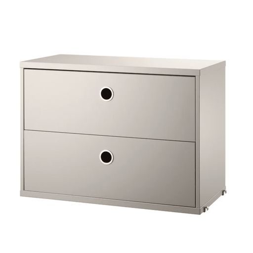 Chest with Drawers Cabinets String Furniture 22.8 Beige 