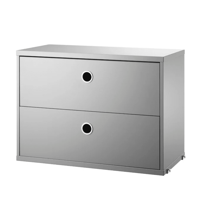 Chest with Drawers Cabinets String Furniture 22.8 Grey 