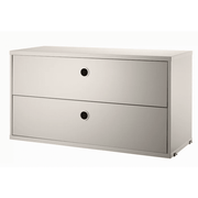 Chest with Drawers Cabinets String Furniture 30.7 Beige 