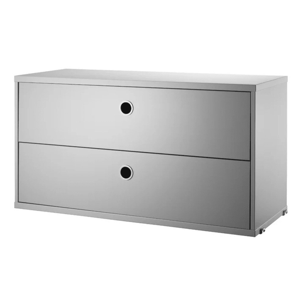 Chest with Drawers Cabinets String Furniture 30.7 Grey 