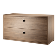 Chest with Drawers Cabinets String Furniture 30.7 Walnut 