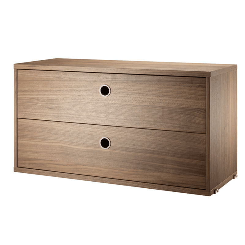 Chest with Drawers Cabinets String Furniture 30.7 Walnut 