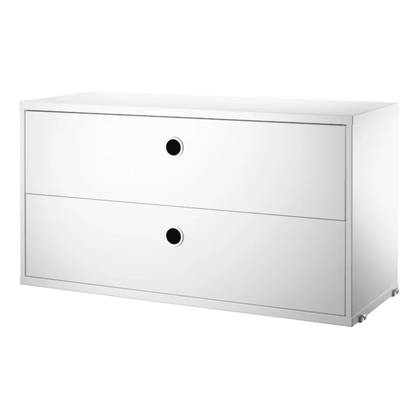 Chest with Drawers Cabinets String Furniture 30.7 White 