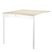 Folding Table Shelves String Furniture Ash / White 