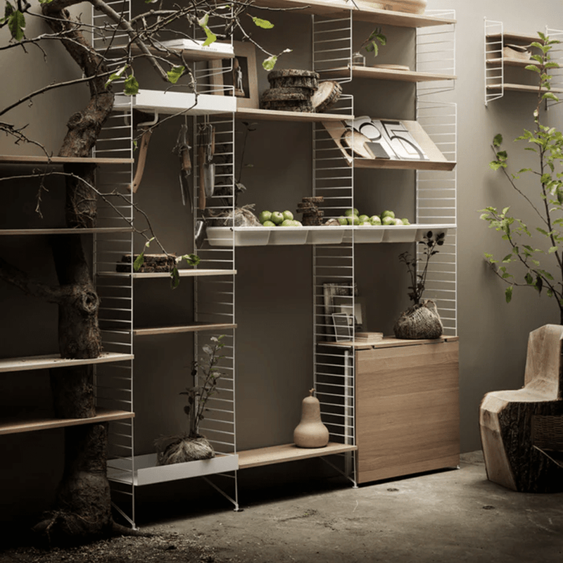 Folding Table Shelves String Furniture 
