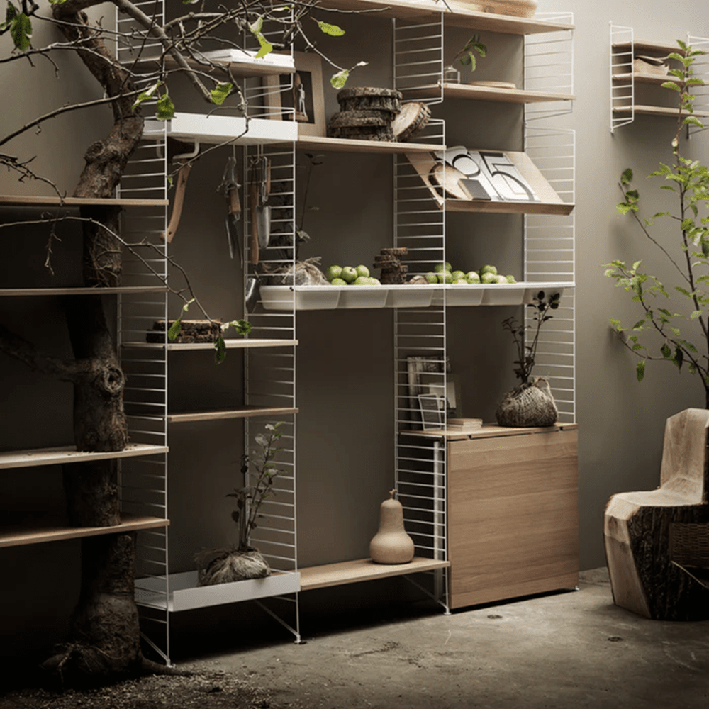 Folding Table Shelves String Furniture 